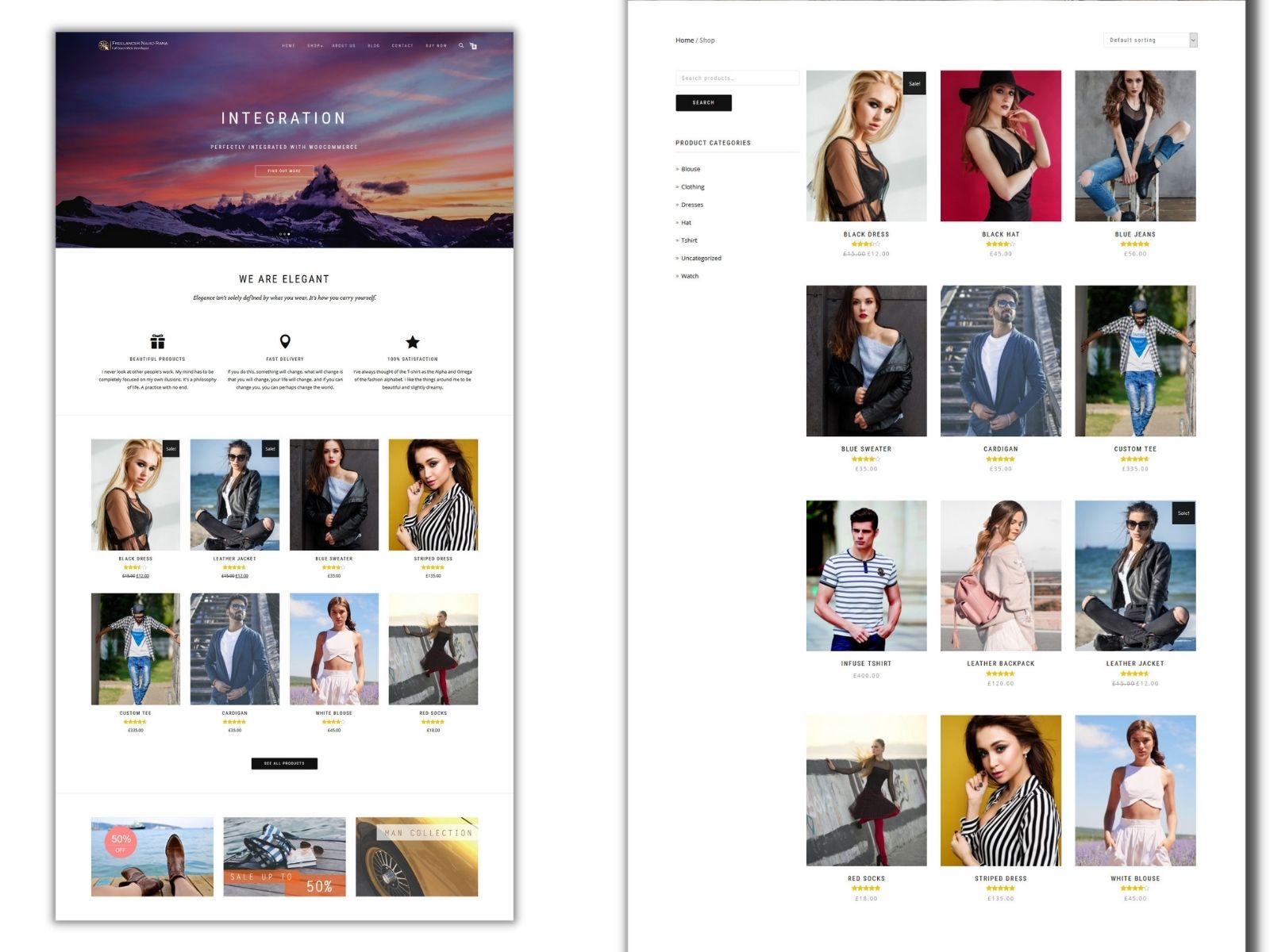 Clothing Store Website by Nahid Rana