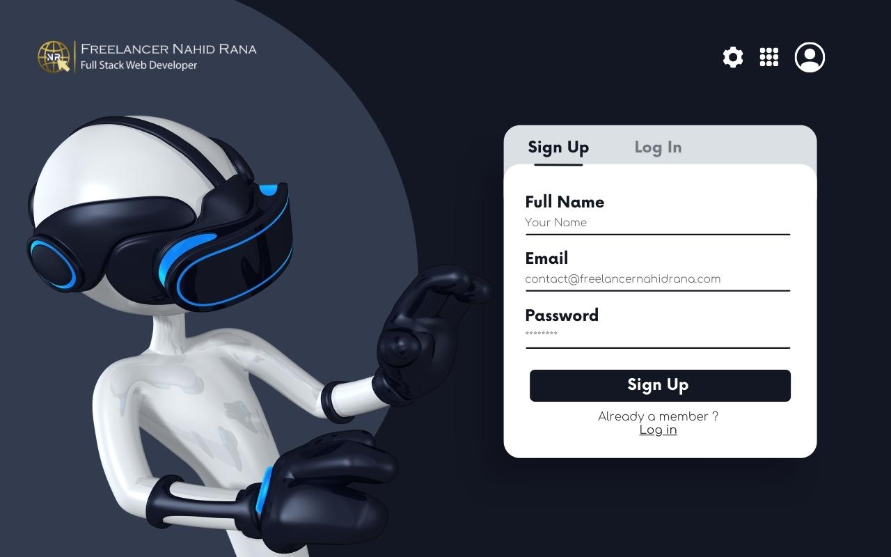 Ecommerce Login page Design