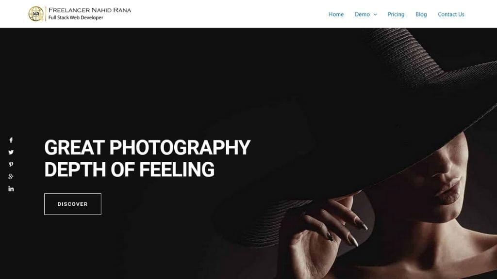 Photography website by Nahid Rana