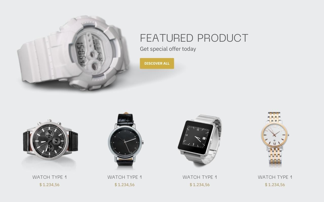 Ecommerce watch selling website by Nahid Rana